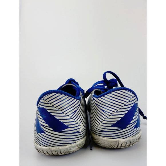 ADIDAS CHUTEIRA NEMEZIZ 19.4 FUTSAL Blue White Shoes 2.5 Youth Sports Soccer - Picture 6 of 13